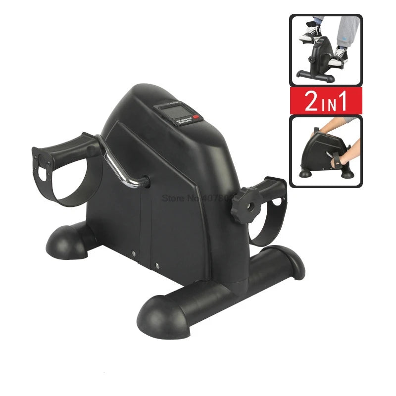 Home Rehabilitation Exercise Mini Bike Fitness LCD Display Pedal Exercise Indoor Cycling Stepper