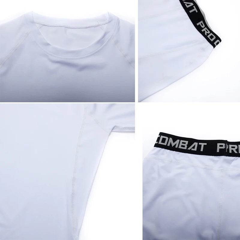 Men's Compression Sportswear Suits Gym Tights Training Clothes Workout Jogging Sports Set Running Rashguard Tracksuit For Men