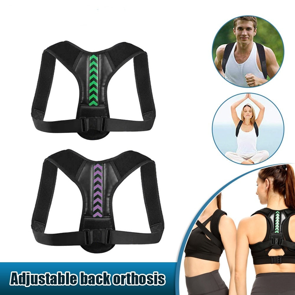 Appolis Posture Corrector Adjustable Back Brace Shoulder Support  Unisex-Open Box