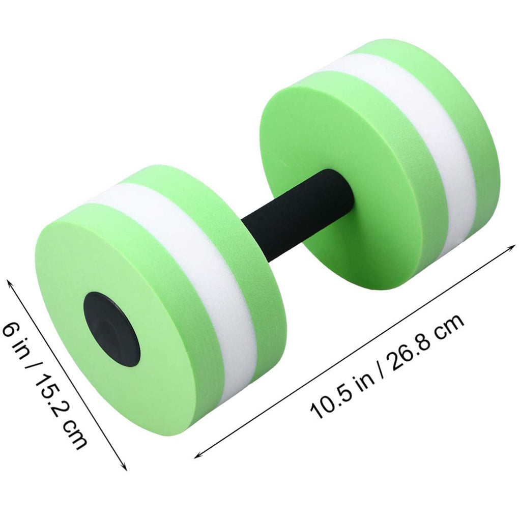 1 Pair Water Aerobics Dumbbell Aquatic EVA Barbell Aqua Fitness Arm Exercise Dumbbell Pool Swimming Yoga Exercise Accessory