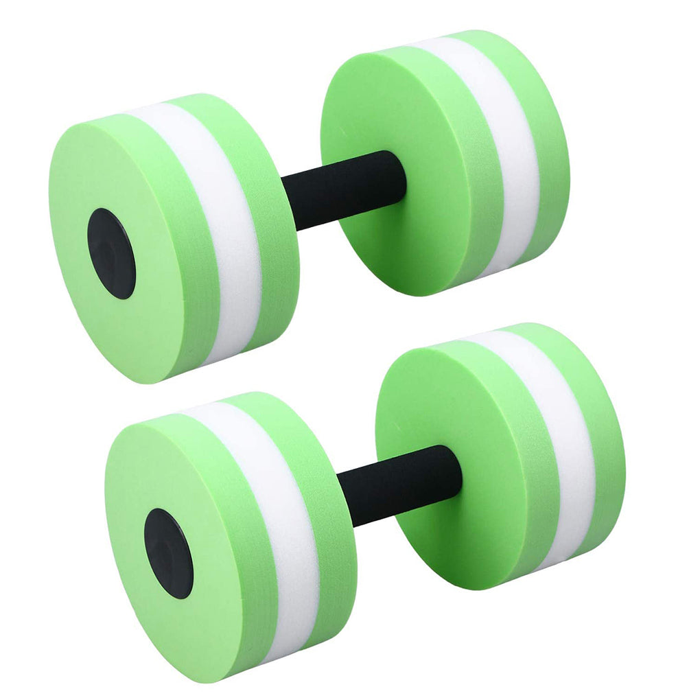 1 Pair Water Aerobics Dumbbell Aquatic EVA Barbell Aqua Fitness Arm Exercise Dumbbell Pool Swimming Yoga Exercise Accessory