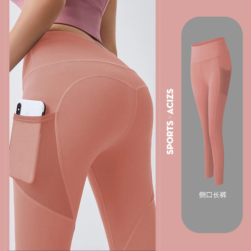 Yoga Pants Women with Pocket Plus Size Leggings Sport Girl Gym Leggings Women Tummy Control Jogging Tights Female Fitness pants