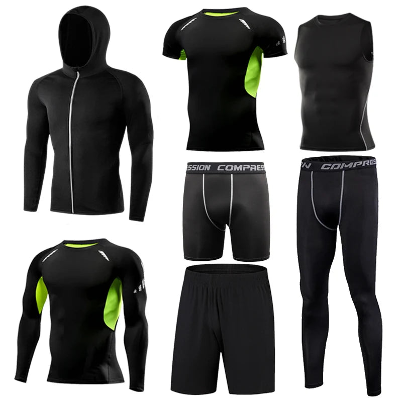 Men Compression Running T Shirt Fitness Tight Long Sleeve Sport Tshirt Training Jogging Shirts Gym Sportswear Quick Dry Rashgard