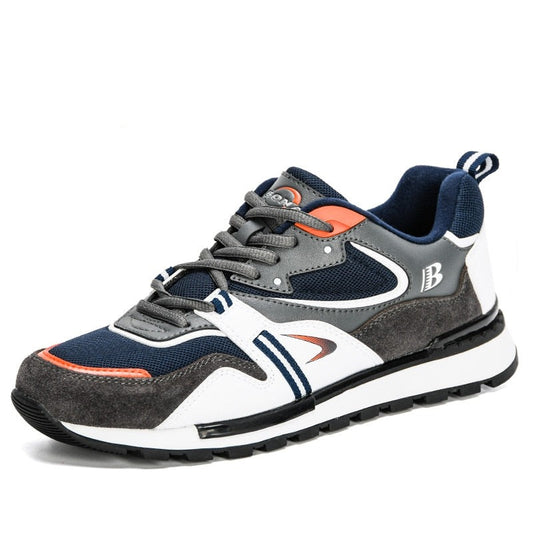 Breathable Designer Leather Running Shoes