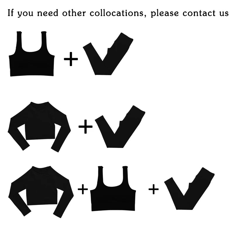 2 Piece Yoga Set Gym Clothing Womens Threaded Tracksuit Crop Top Bra High Waist Leggings Workout Clothes For Women Sports Suit