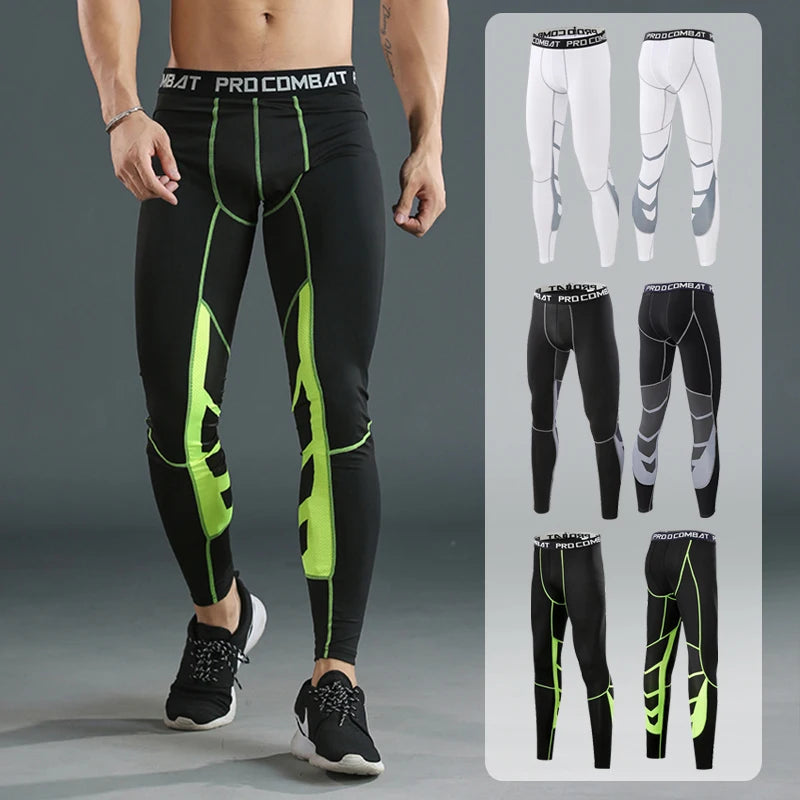 Men&#39;s Running Sportswear Gym Jogging Thermo Underwear Skins Compression Fitness MMA Rashgard Male Quick-drying Tights Track Suit