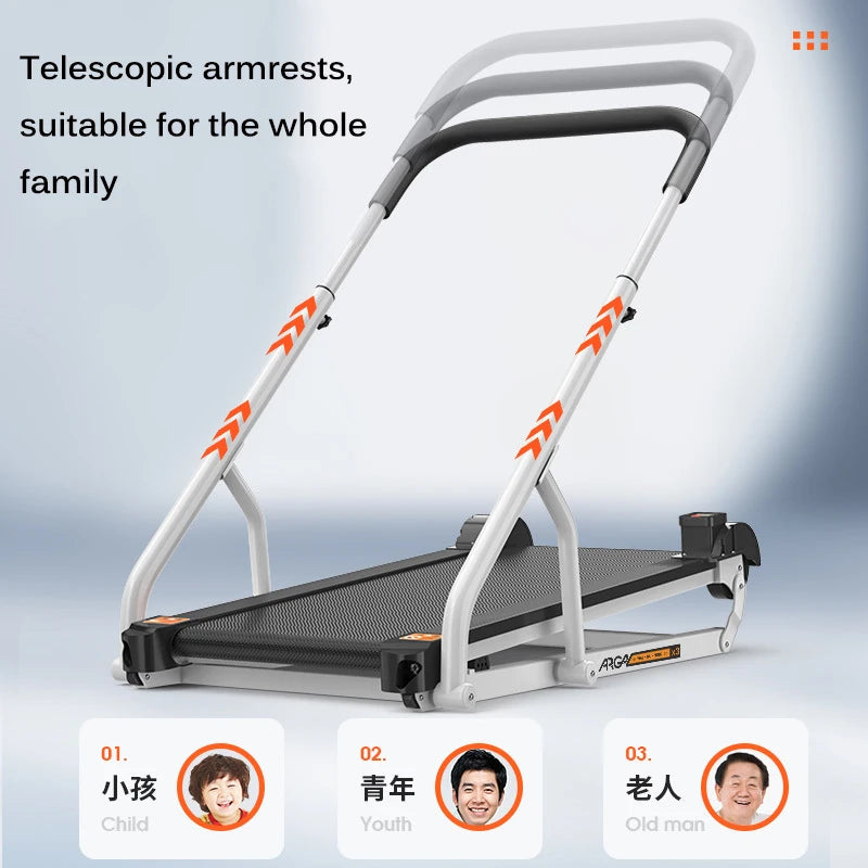 Mechanical Treadmill Household Indoor Small Treadmill Folding Ultra-quiet Slimming Walking Machine no need to plug in