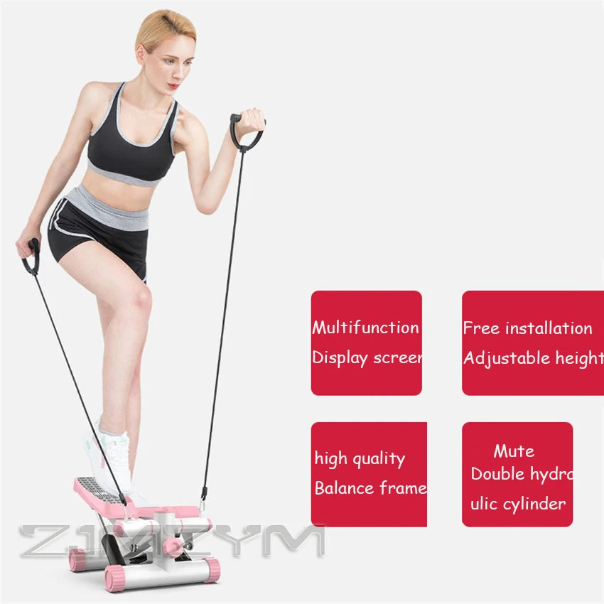 Hot Small Stepper Climbing Machine Ladies Multifunctional Home Mute Fitness Equipment Weight Loss Butt Lift Exercise Artifact