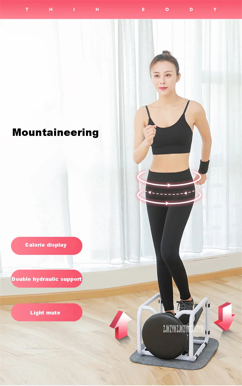 Bench Treadmill Household Hydraulic Silent Multifunctional Mountaineering Treadmill Mini Stepper Indoor Fitness Equipment