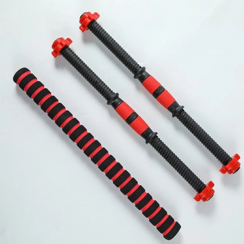 40/50cm Dumbbell Rod Solid Steel Weight Lifting Spinlock Dumbbell Bars With Connector Gym Home Fitness Workout Barbells Handles