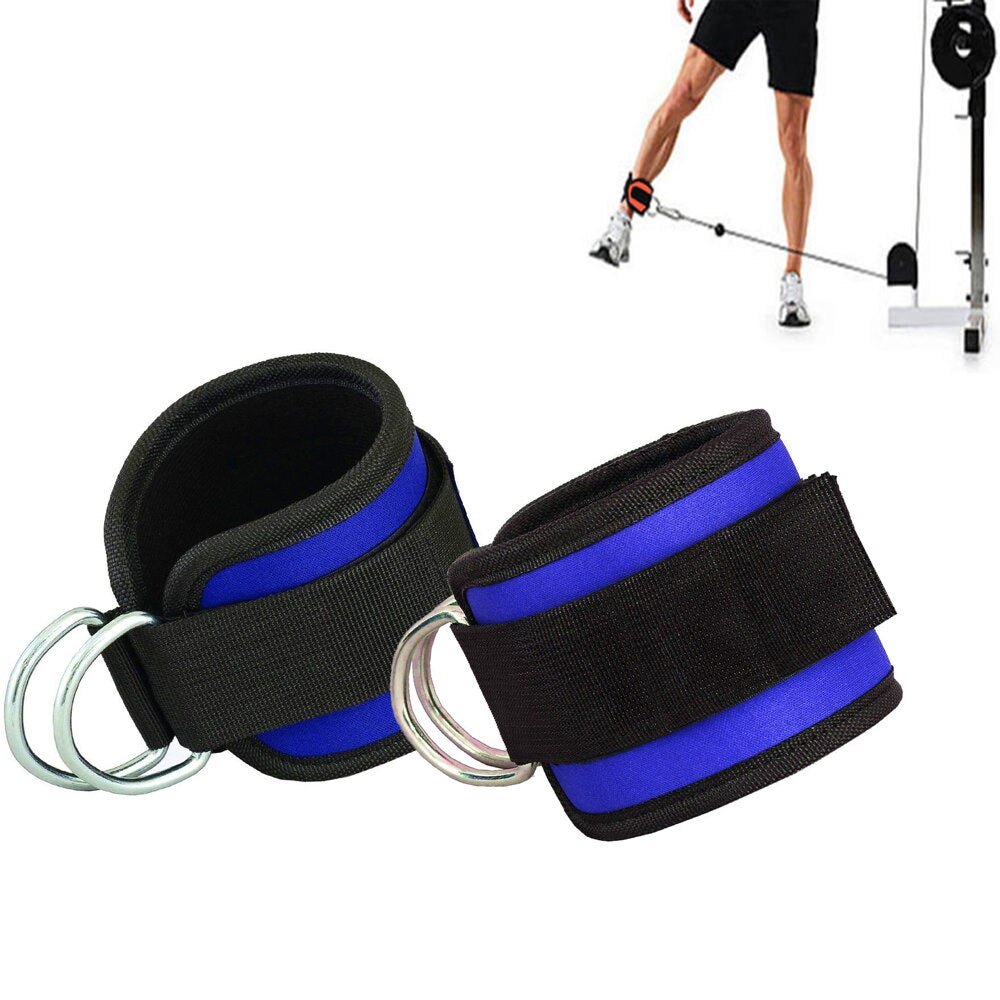 2pc Fitness Ankle Cuffs with Resistance Band