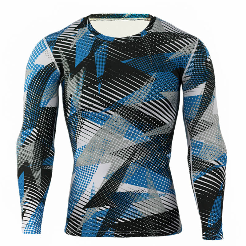 1/2 Piece Camouflage Tracksuit Compression Long Sleeve T-shirt & Tights