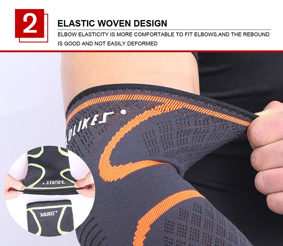 Breathable Elastic Compression Elbow Supporter