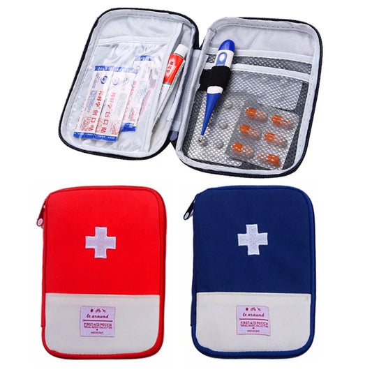 2 Colors Portable First Aid Kit For Home Outdoor Travel Camping Emergency Medical Bag Small Carrying Medical Treatment Packs