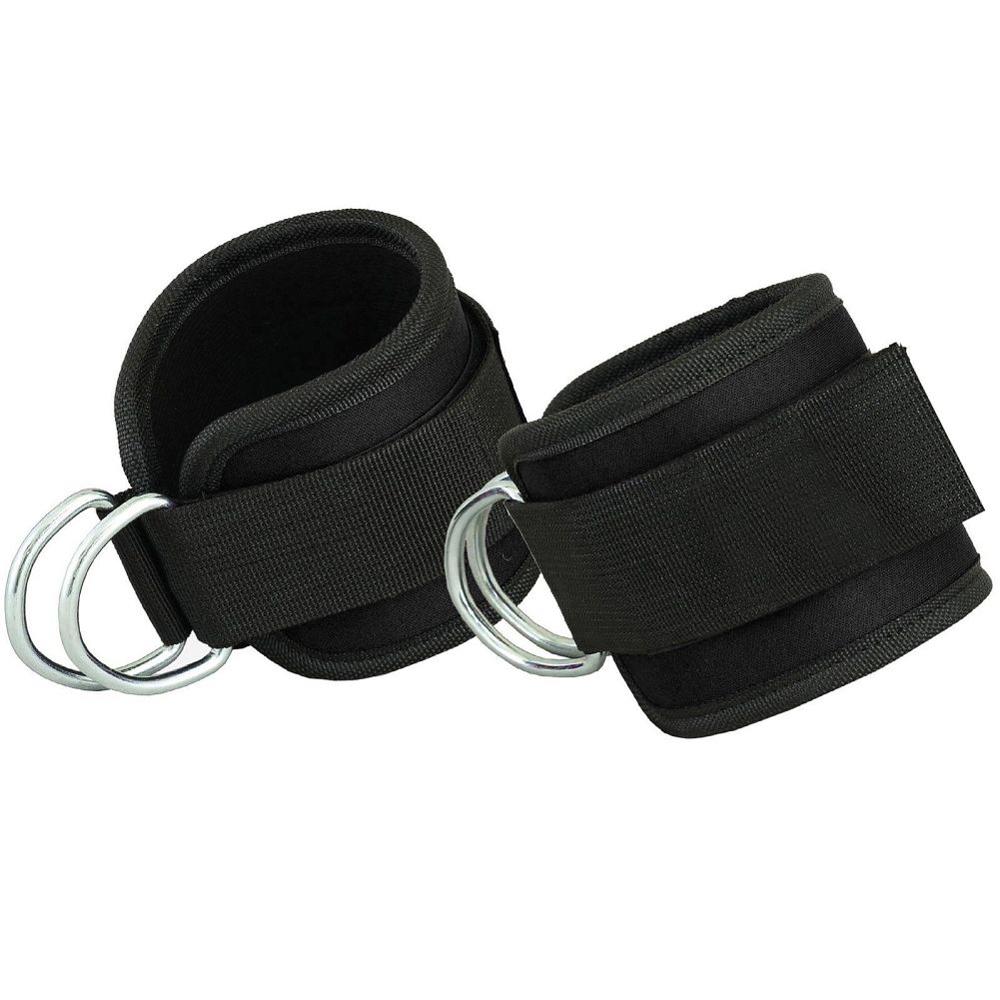 2pc Fitness Ankle Cuffs with Resistance Band