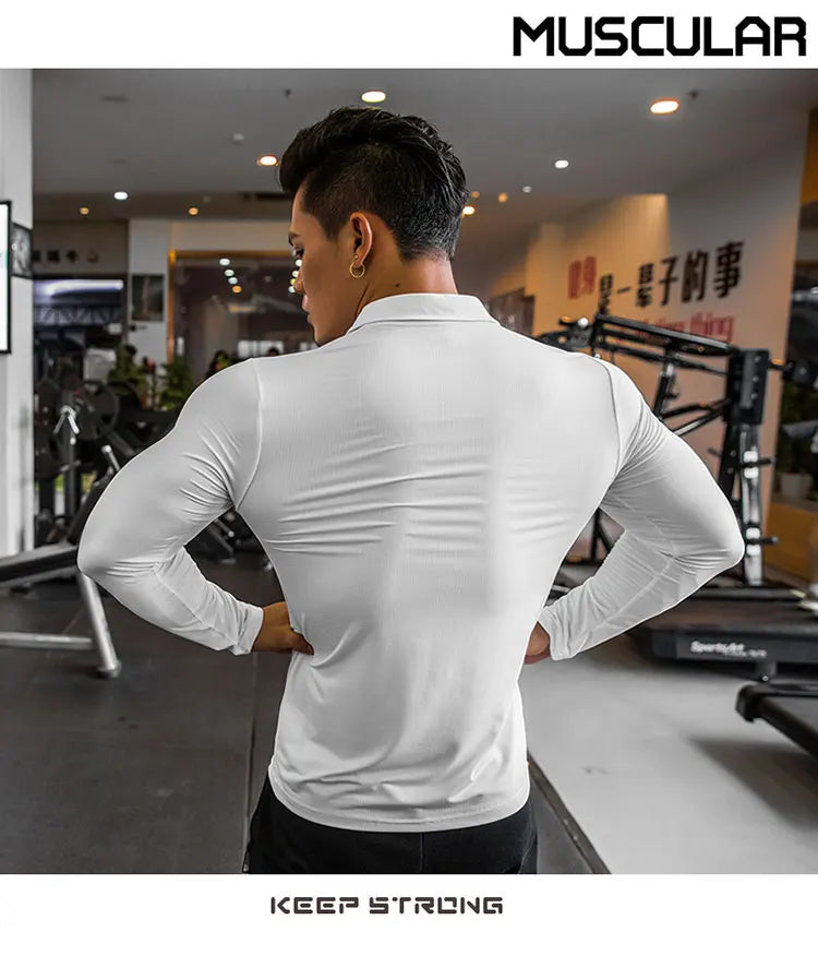 Mens Gym Compression Shirt Male Rashgard Fitness Long Sleeves Running Clothes Homme T Shirt Football Jersey Sportswear Dry Fit