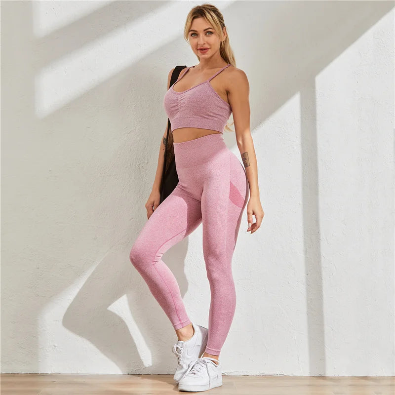 High Waist Push Up Leggings Seamless