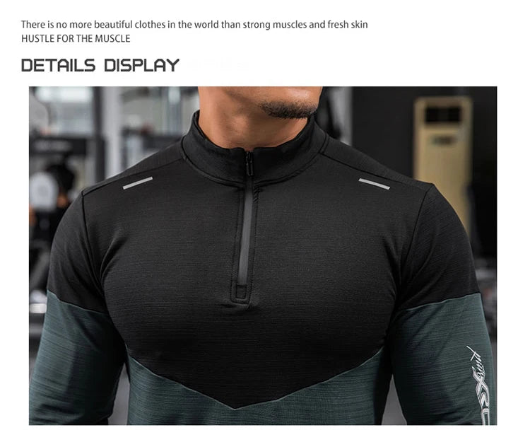 Mens Gym Compression Shirt Male Rashgard Fitness Long Sleeves Running Clothes Homme T Shirt Football Jersey Sportswear Dry Fit