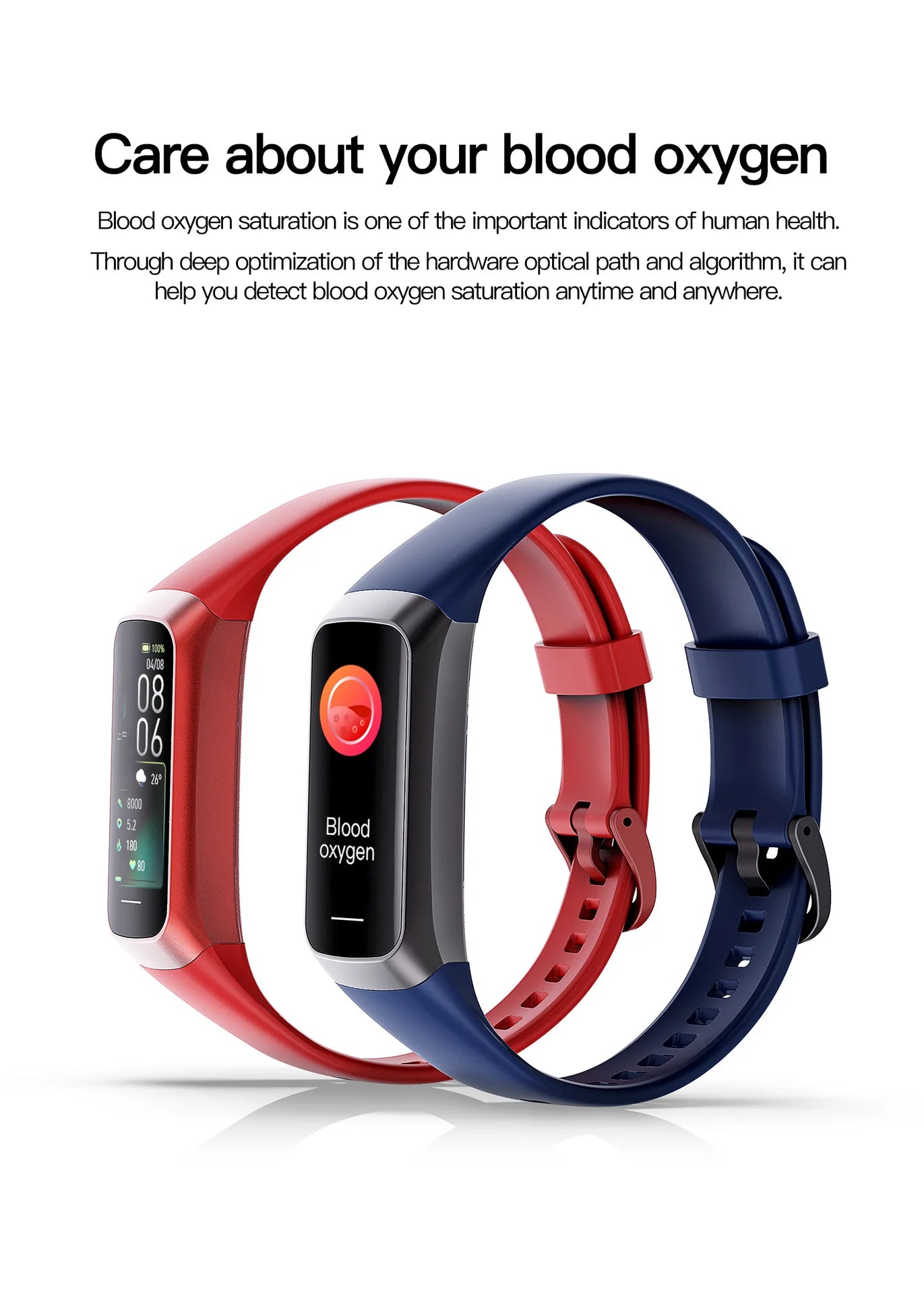 Amoled Smart Watch Smartwatch Band Women Heart Rate Blood Wartch Waterproof Connected Smart Bracelet Sport Fitness Tracker