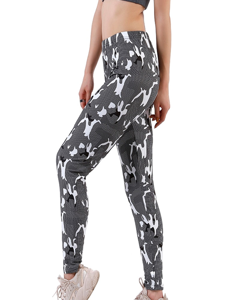 Sexy Assorted Prints Leggings Workout Crossfit Activewear High Waist Compression Women Tights