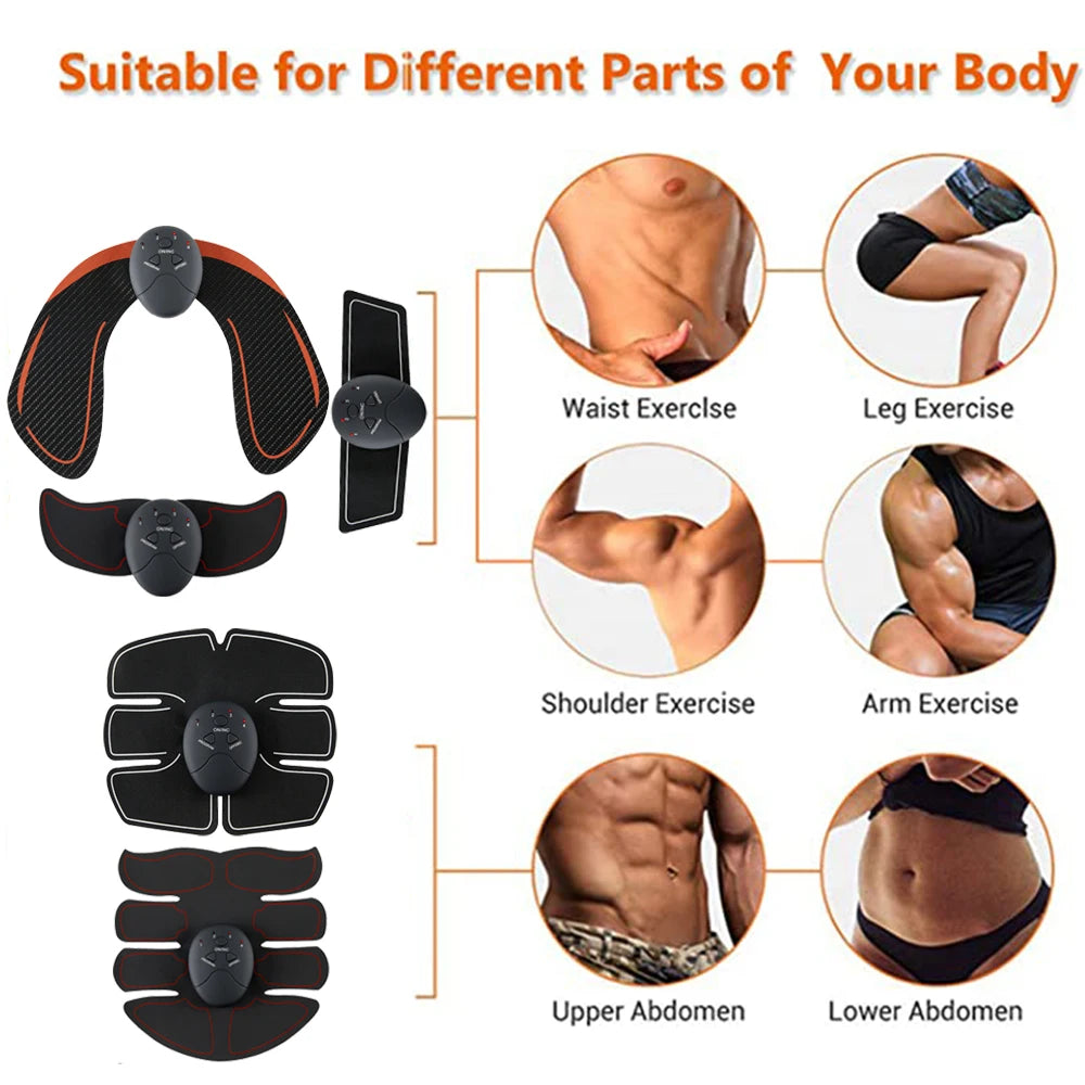 Wireless Muscle Stimulator EMS Hip Trainer Abs Fitness Trainer Body Slimming Massager Toning Weight Loss