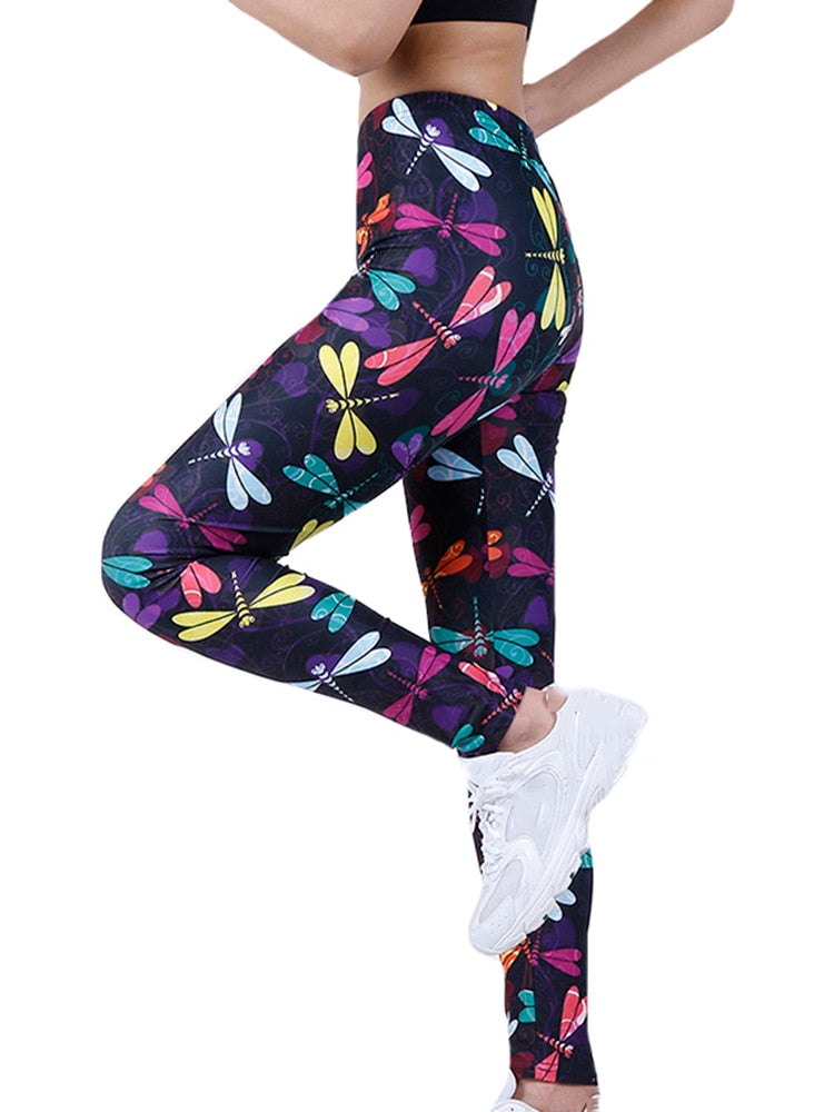 Sexy Assorted Prints Leggings Workout Crossfit Activewear High Waist Compression Women Tights