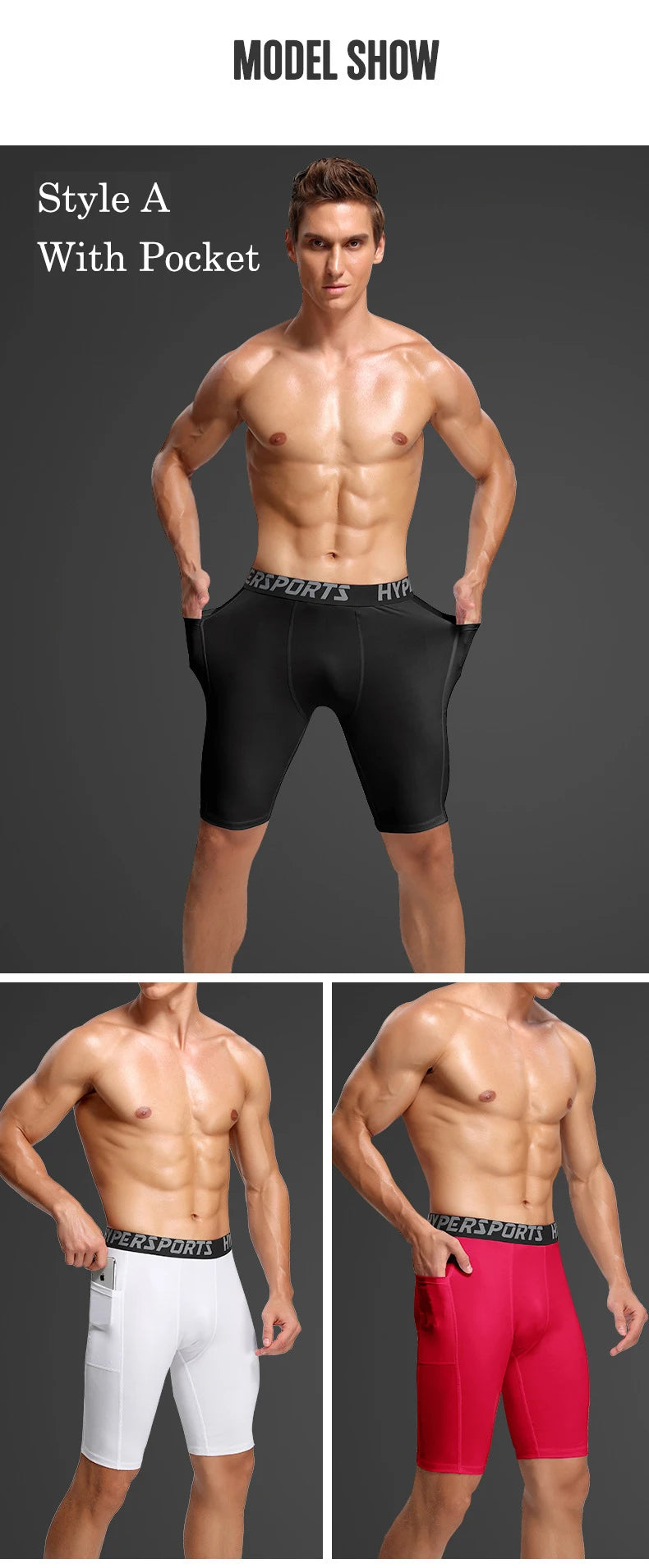 Compression Shorts Men Summer Sportswear Training Tights Gym Fitness Leggings Short Pants Sport Bottoms Running Shorts Men