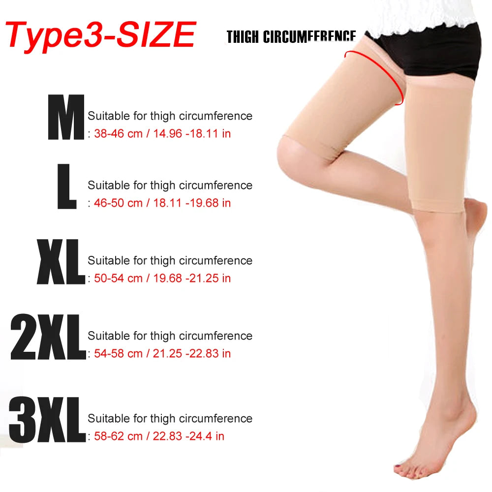 Open Toe Knee-High Medical Compression Stockings Varicose Veins Stocking Compression Brace Wrap Shaping for Women Men 18-21mm