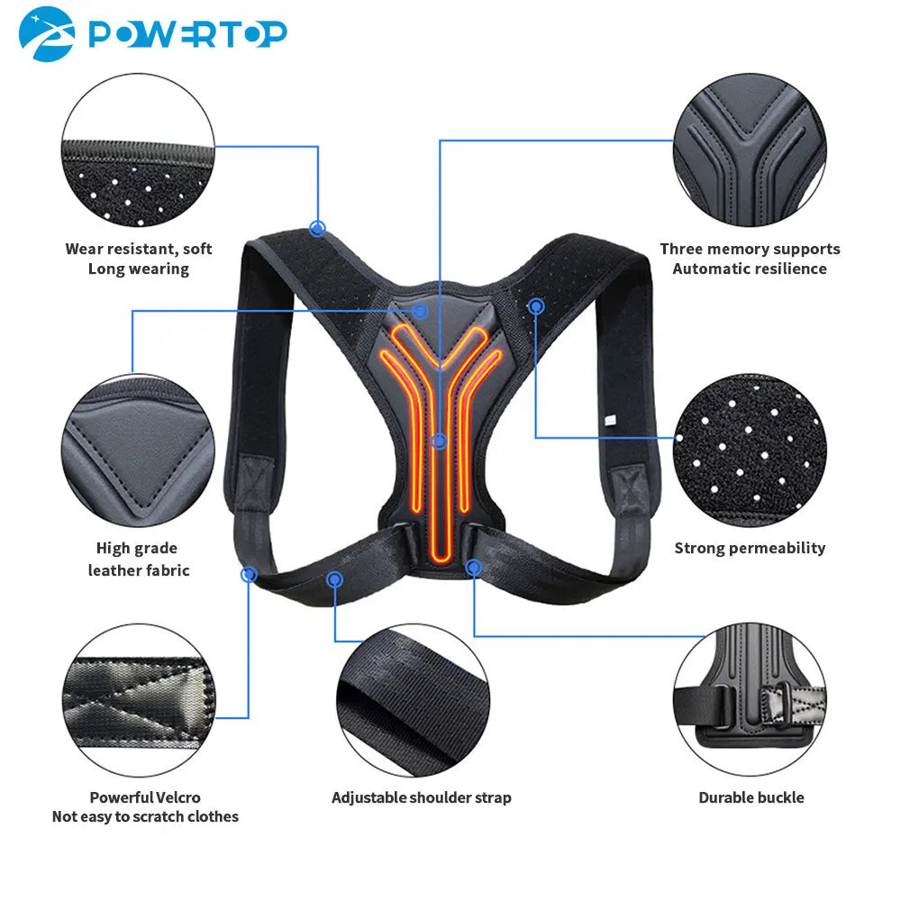 Back Posture Corrector Corset Clavicle Spine Posture Correction Adjustable Support Belt Pain Relief Traine Spine Posture Support