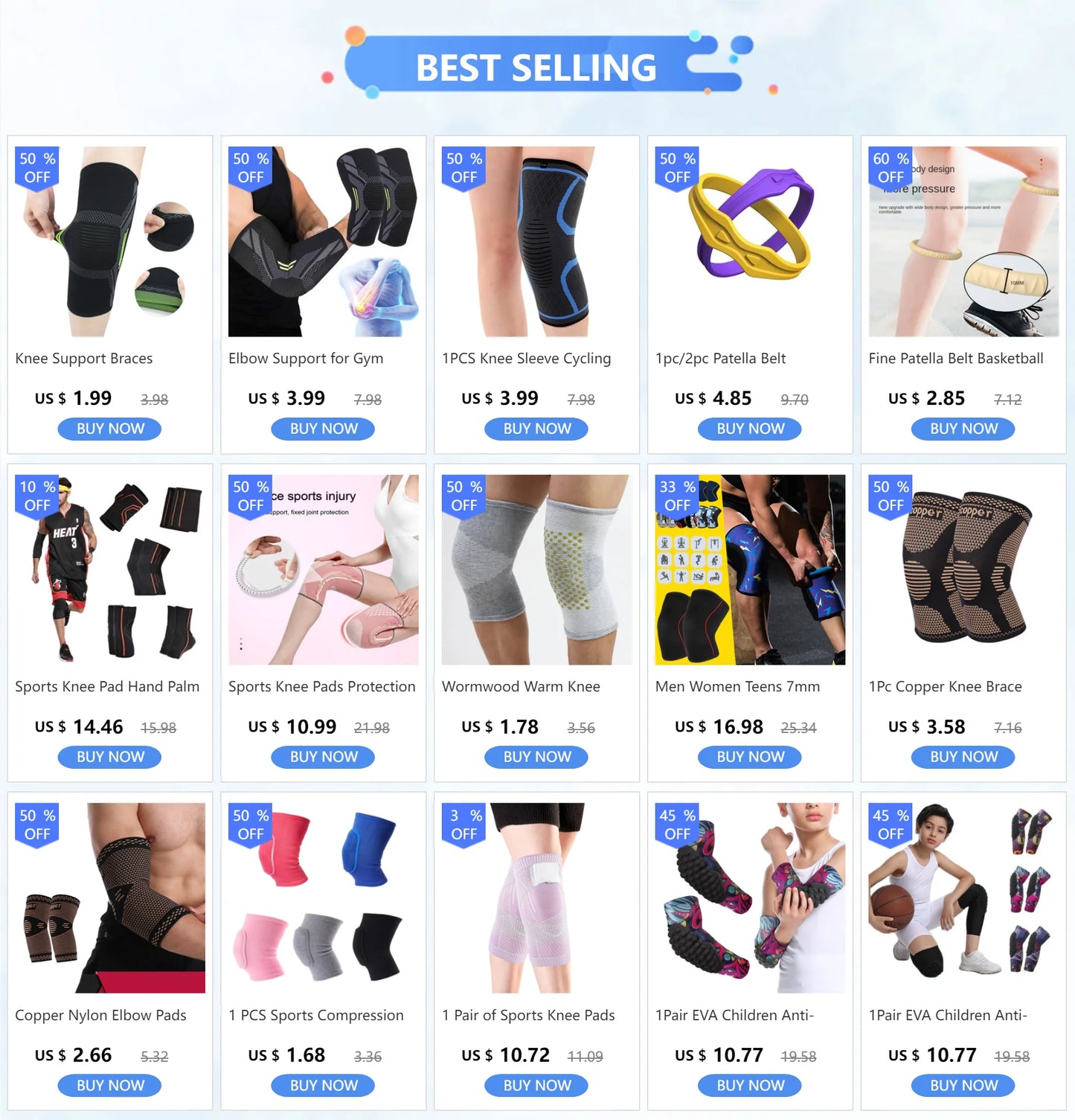 1Pc Copper Knee Brace Stretch Knitted Breathable for Arthritis Pain and Knee Sleeve for Home Gym Workout and Outdoor Sports