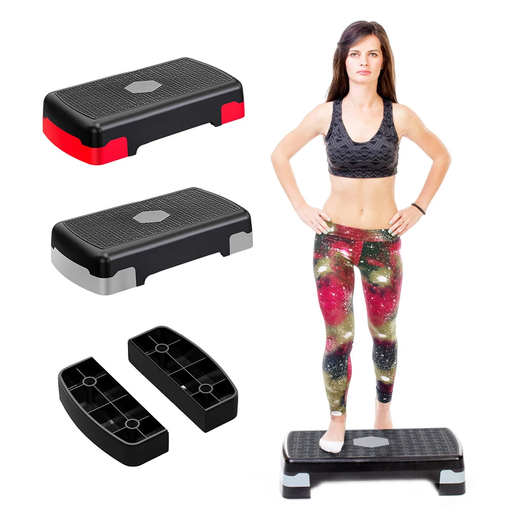 Aerobic Fitness Stepper Adjustable Body Building Stepper Non-slip Stable 200KG Load-bearing Portable Fitness Equipment