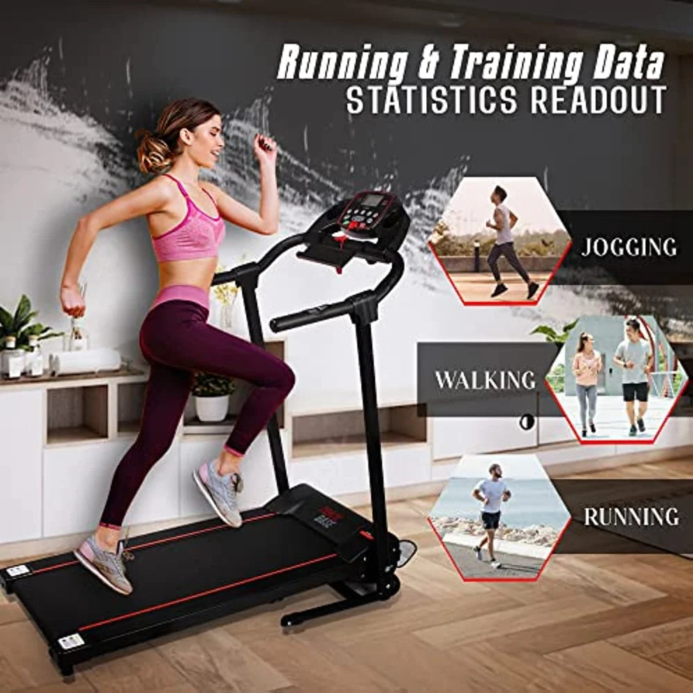 Fitness Equipment with LCD for Walking &amp; Running ardio Exercise Machine 12 Preset or Adjustable Programs Bluetooth Connectivity