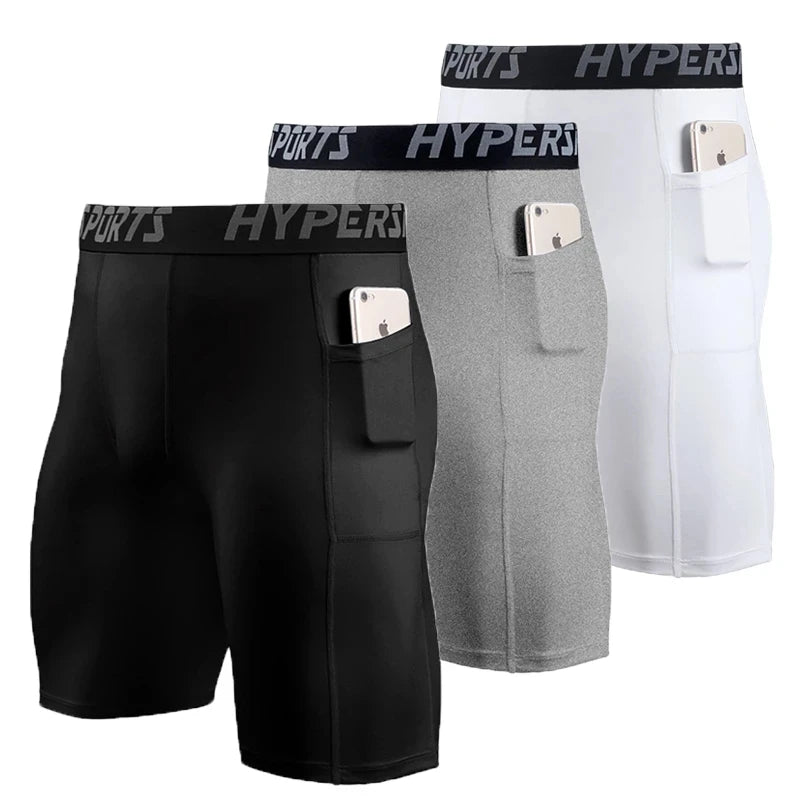 Compression Shorts Men Summer Sportswear Training Tights Gym Fitness Leggings Short Pants Sport Bottoms Running Shorts Men