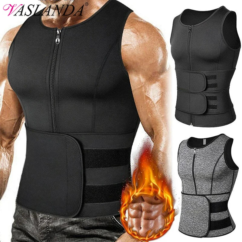 Men Shapewear Waist Trainer Sauna Suit Sweat Vest Slimming Underwear Weight Loss Shirt Fat Burner Workout Tank Tops  Body Shaper