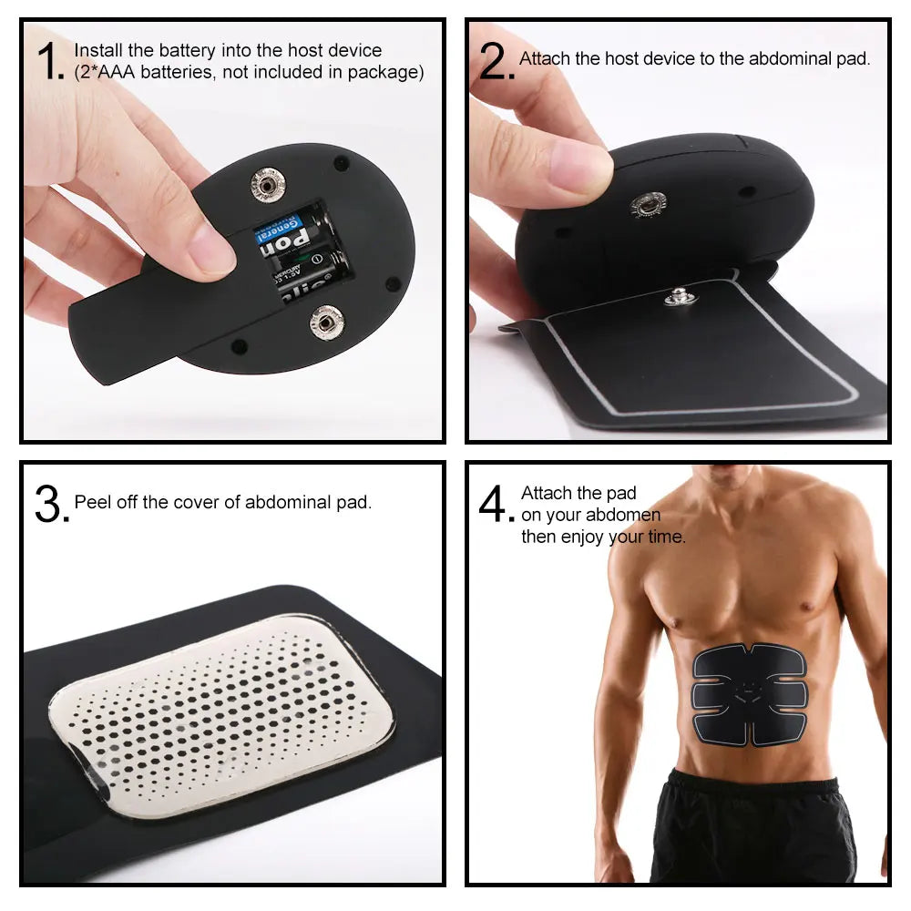 Wireless Muscle Stimulator EMS Hip Trainer Abs Fitness Trainer Body Slimming Massager Toning Weight Loss