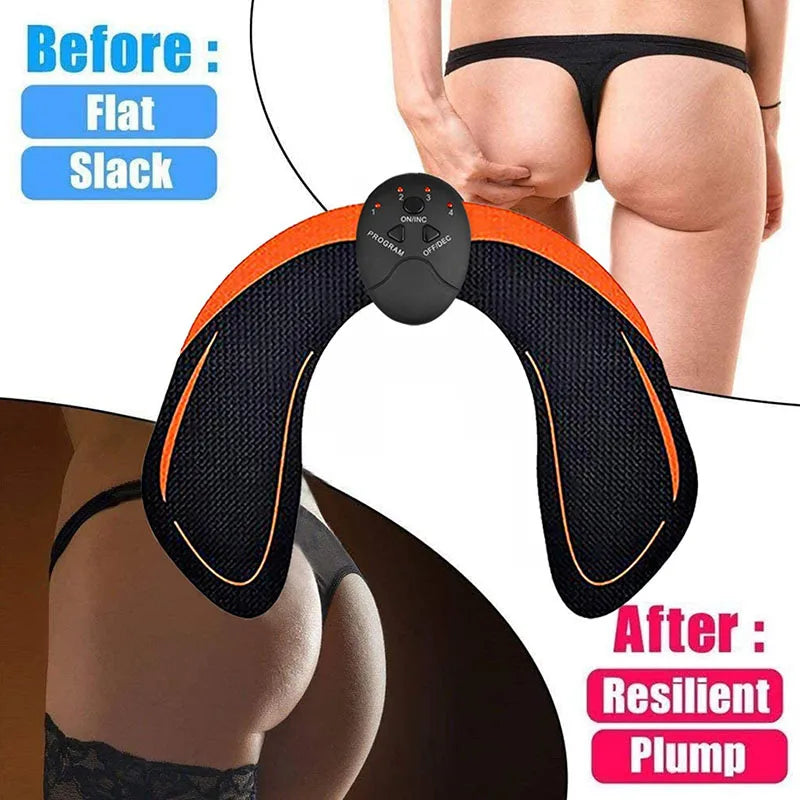 Rechargeable EMS Hip Trainer Muscle Stimulator Toner Buttocks Lifting Fitness Equiment Weight Loss Body Slimming Massager Unisex