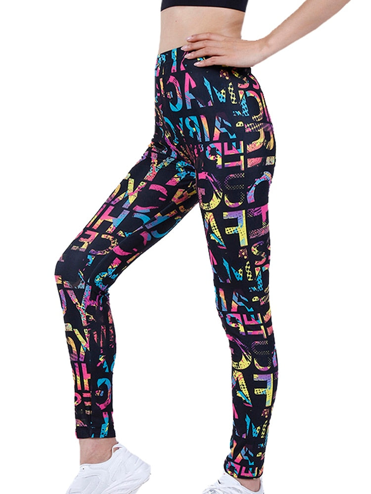 Sexy Assorted Prints Leggings Workout Crossfit Activewear High Waist Compression Women Tights