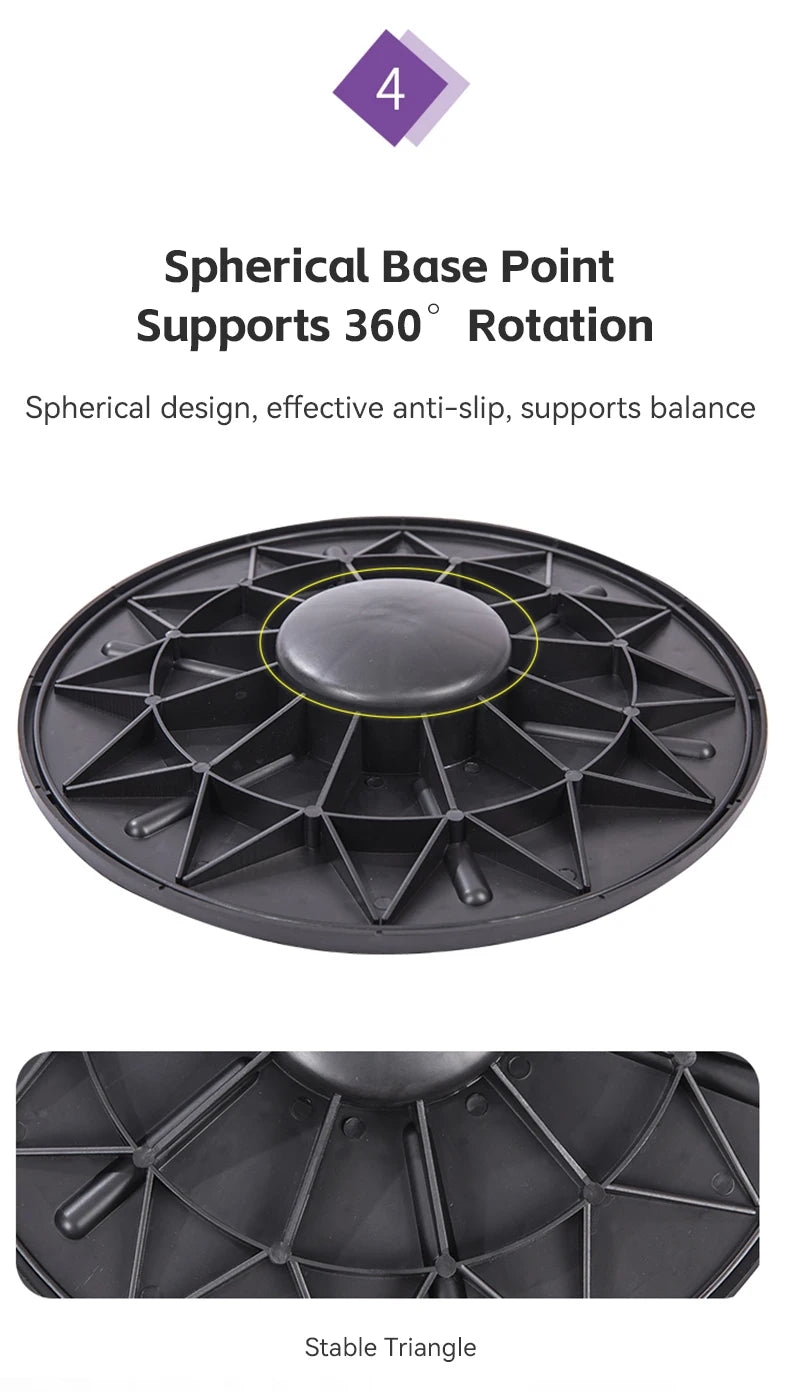 Yoga Balance Board 360 Degree Rotation Disc Round Waist Twisting Exerciser Fitness Balance Board Waist Twisting Disc