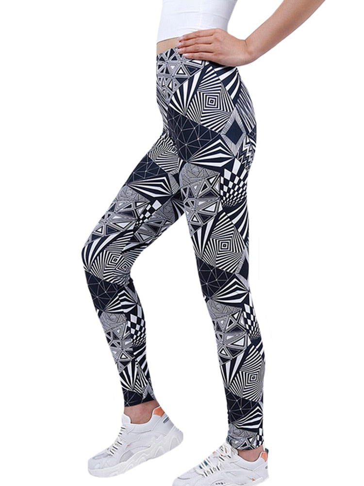 Sexy Assorted Prints Leggings Workout Crossfit Activewear High Waist Compression Women Tights