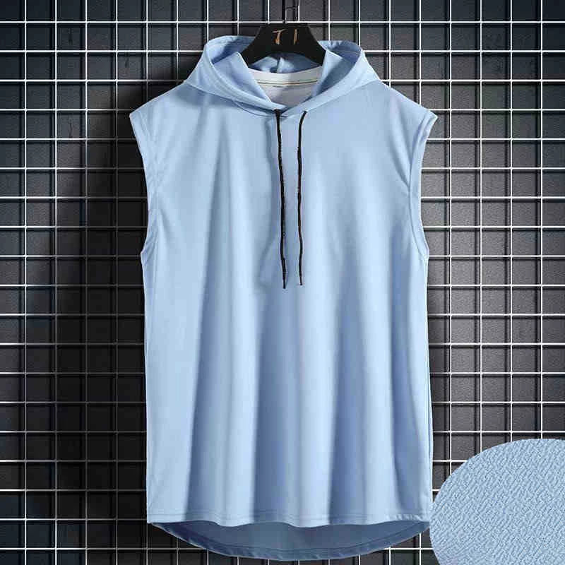 New Fashion Clothing Bodybuilding Muscle Guys Fitness Men Women Hooded Tank Top Vest Sportswear Sleeveless Shirt Hoodie