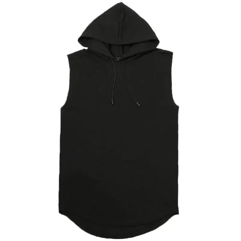 New Fashion Clothing Bodybuilding Muscle Guys Fitness Men Women Hooded Tank Top Vest Sportswear Sleeveless Shirt Hoodie