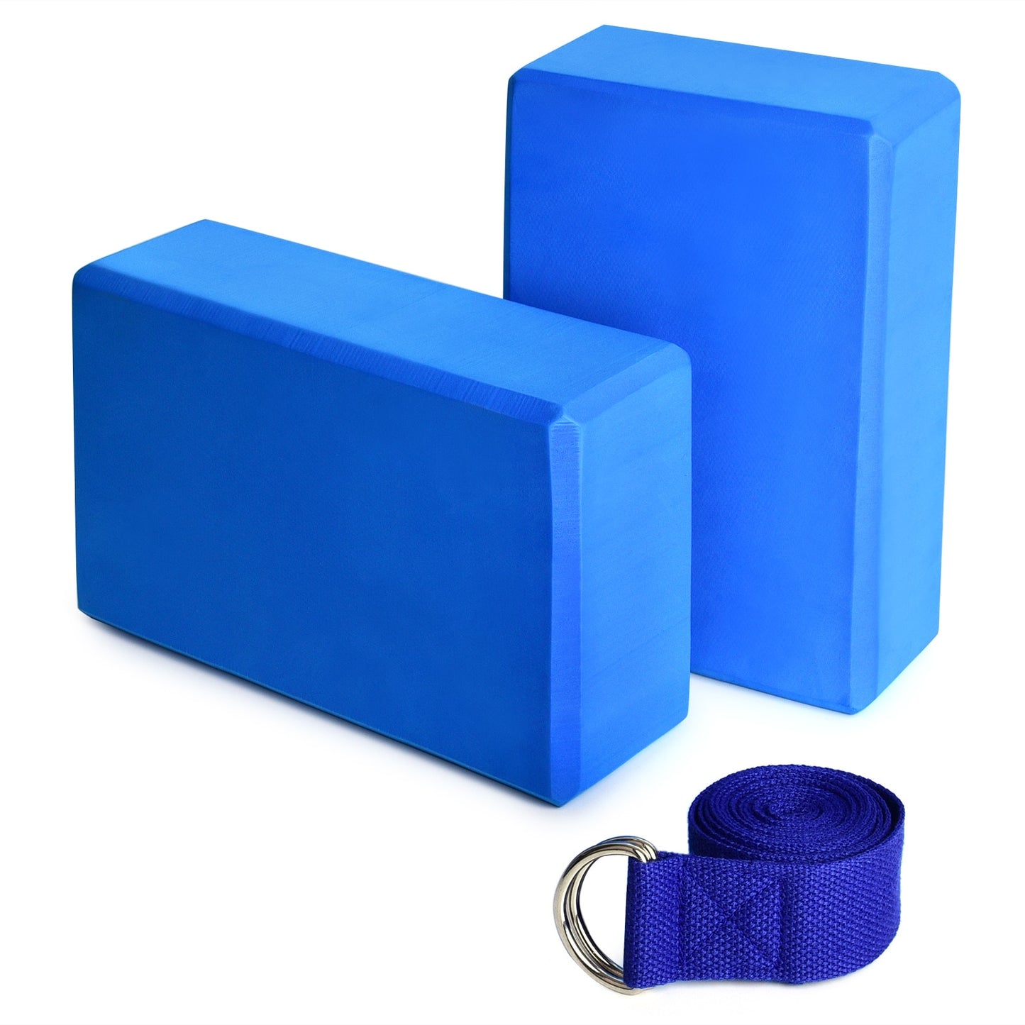 Foam Yoga Fitness Blocks with Yoga Strap