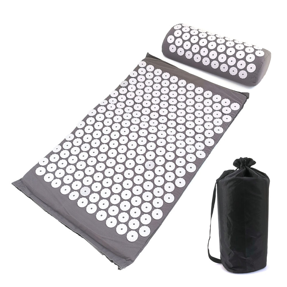 Massager Cushion Yoga Mat Acupressure & Pillow Set