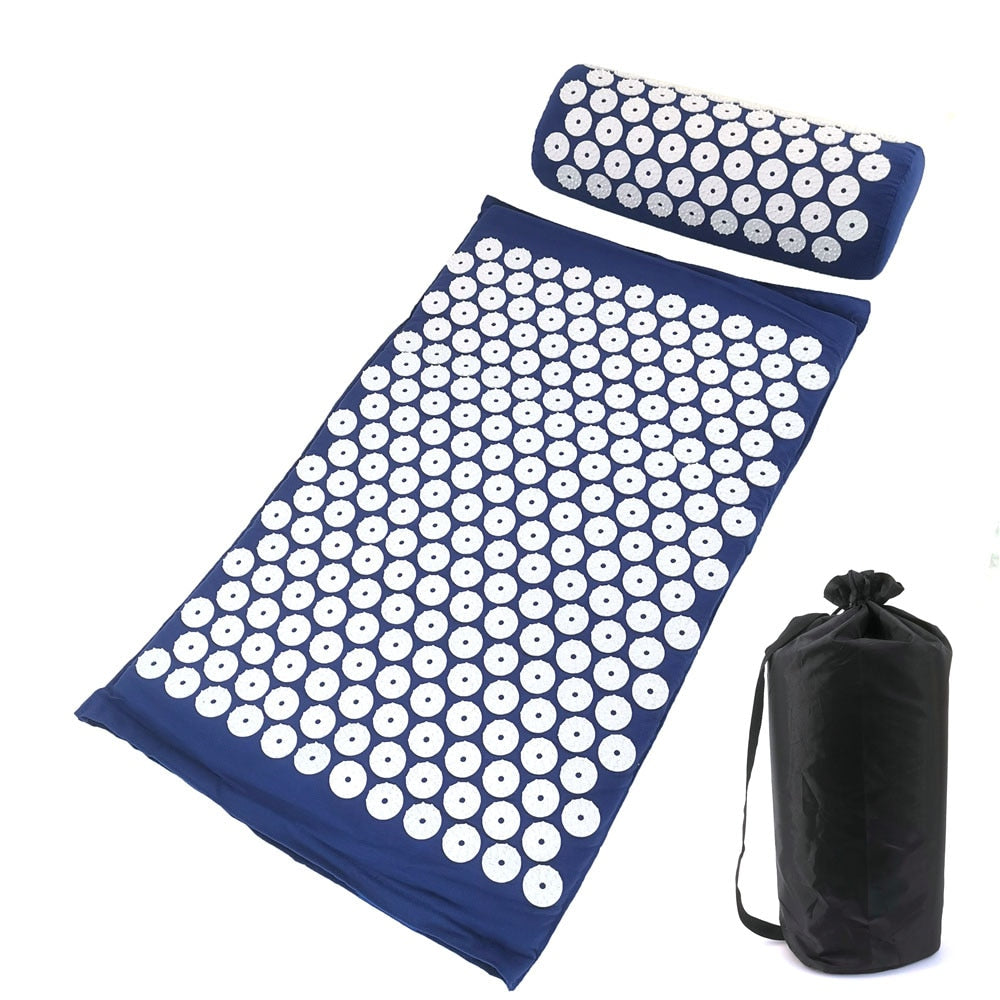 Massager Cushion Yoga Mat Acupressure & Pillow Set