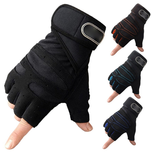 Anti-Skid Workout Weight Lifting Gym Gloves with Belt