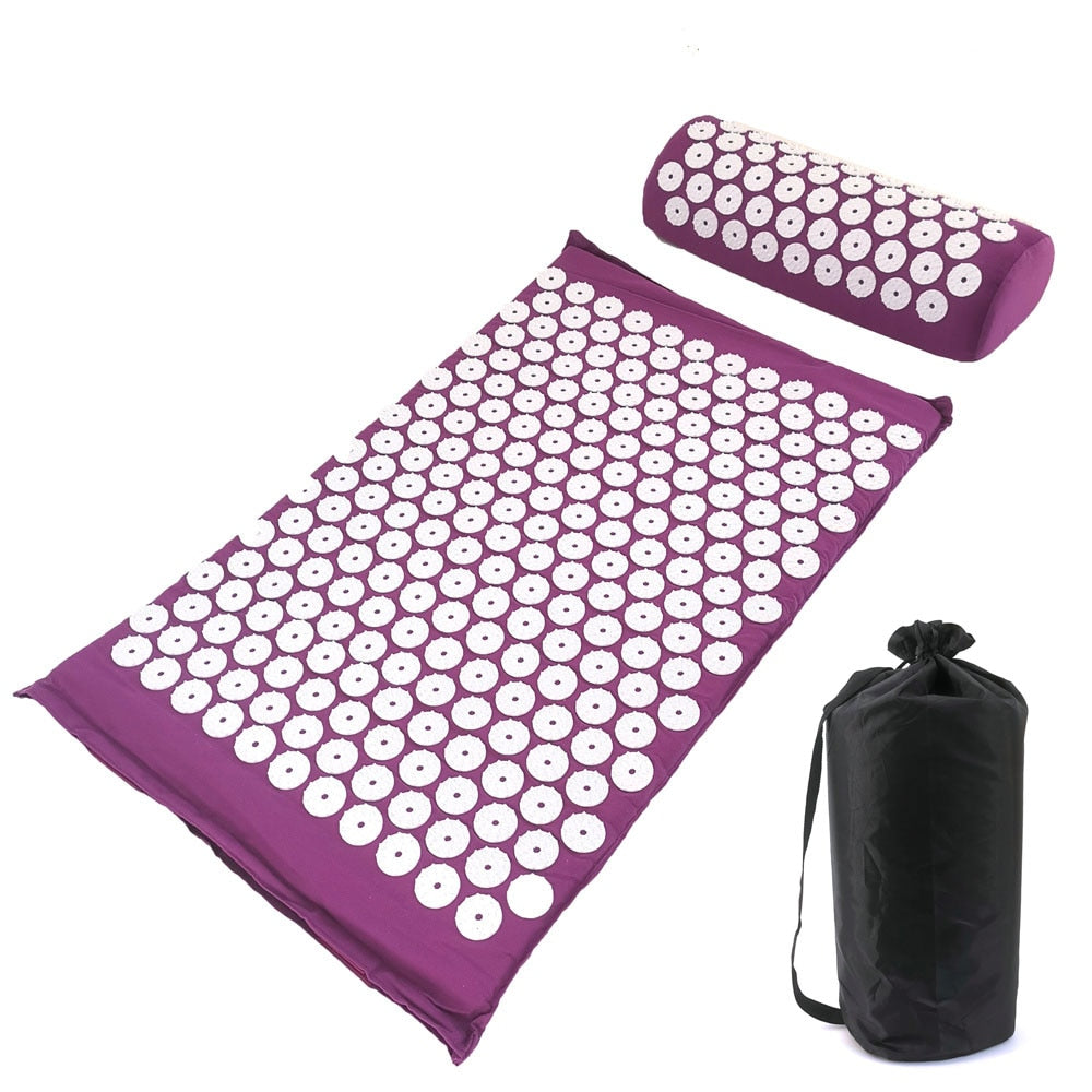 Massager Cushion Yoga Mat Acupressure & Pillow Set