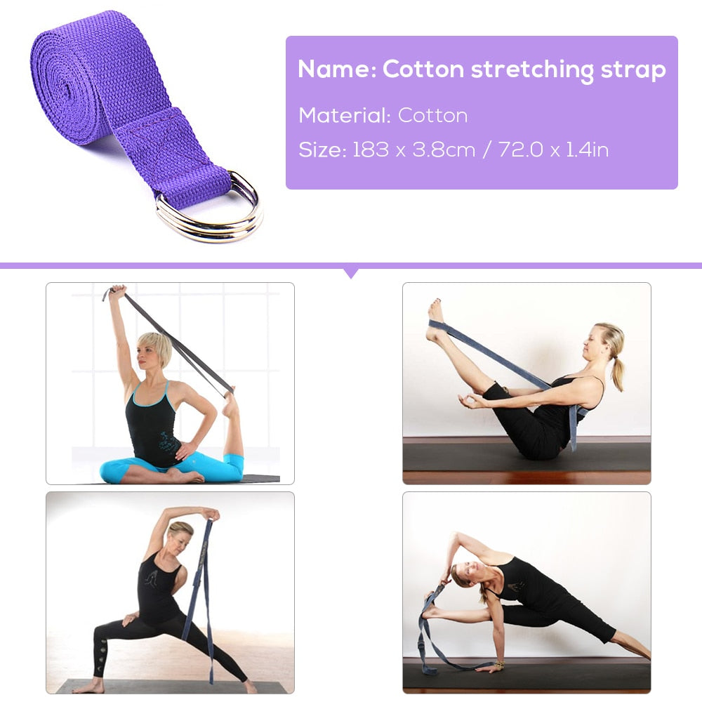 Foam Yoga Fitness Blocks with Yoga Strap