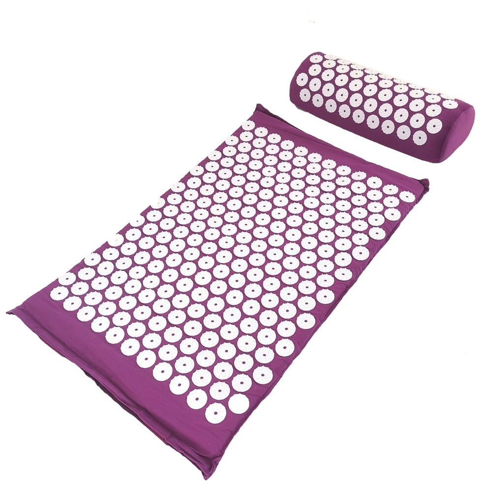 Massager Cushion Yoga Mat Acupressure & Pillow Set