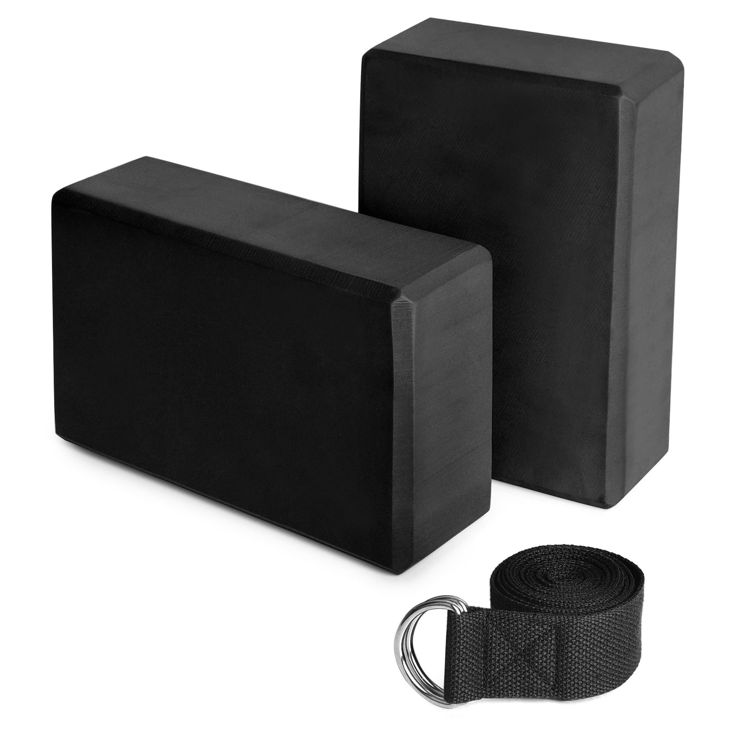 Foam Yoga Fitness Blocks with Yoga Strap